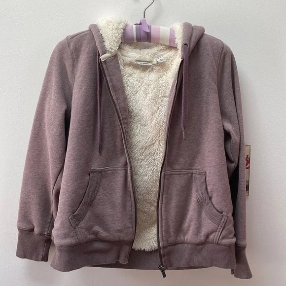 Fleece Lined Ll Bean Zip Up Hoodie Bean Sherpa Lined Zip Hoodie